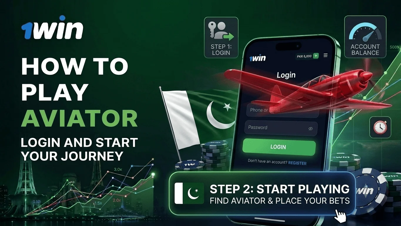 1Win پر Aviator کیسے کھیلیں: لاگ ان اور شروع کریں